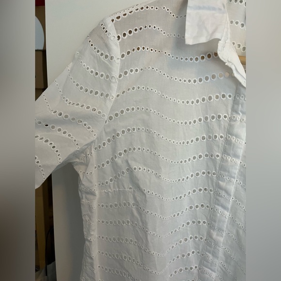 David Lawrence Broderie L/S Cotton Shirt - Picture 4 of 10